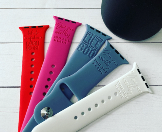 Peloton Instructor Quote Inspired Engraved Watch Band